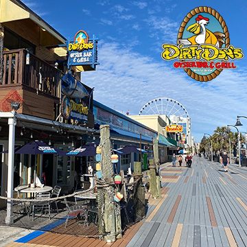 Dirty Don's Oyster Bar Boardwalk Cam, Myrtle Beach, SC