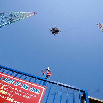 The Sling Shot at Free Fall Thrill Park, Myrtle Beach, SC