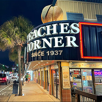 Peaches Corner, Myrtle Beach, SC Boardwalk Restaurant
